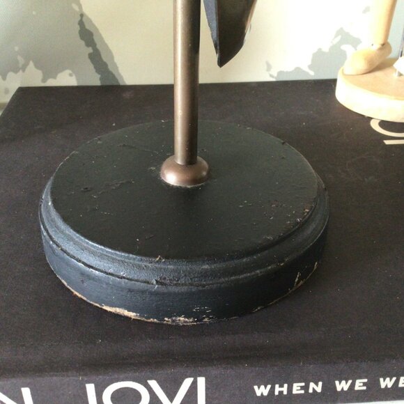 Vintage Brass Mask Face On Black Wood Base Made in India - Picture 11 of 13